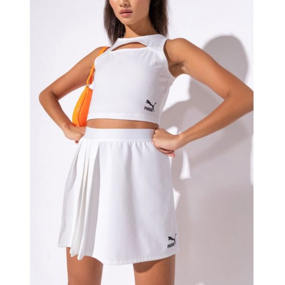 NWT PUMA 2PC Classic Cutout Tank and Skirt Set